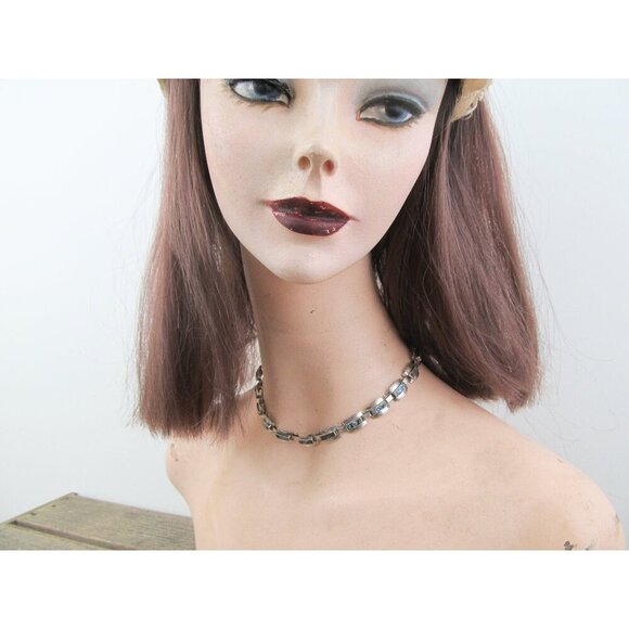 Vintage Mexico Taxco Abalone Sterling Silver 3 piece jewelry suite, necklace - Picture 8 of 8